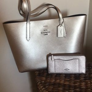 Matching Coach bag and wallet